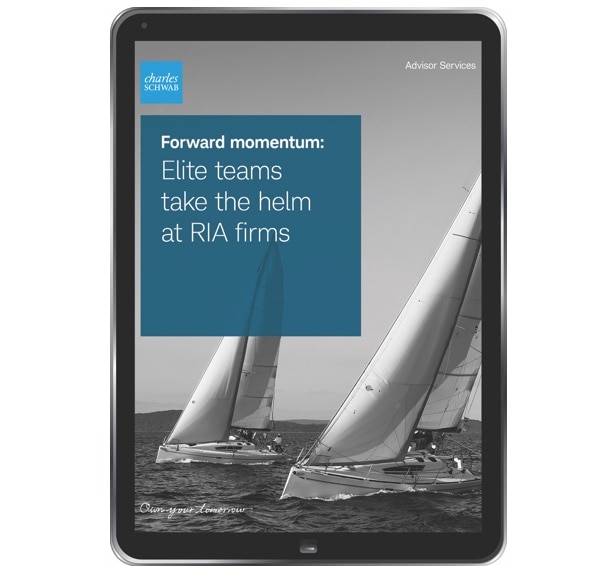 Cover of “Forward momentum: Elite teams take the helm as RIAs”