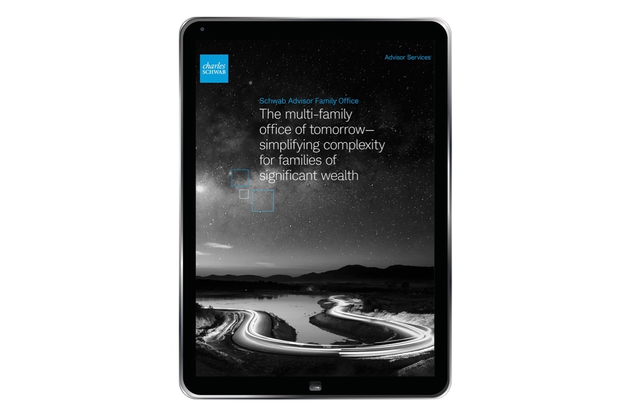 Cover of The Multi-Family Office of Tomorrow—Simplifying Complexity for Families of Significant Wealth.