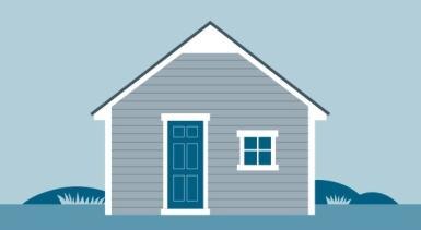  single story house graphic  Place below image title: Like a house, your website can be simple, but it needs a few things to make it functional 